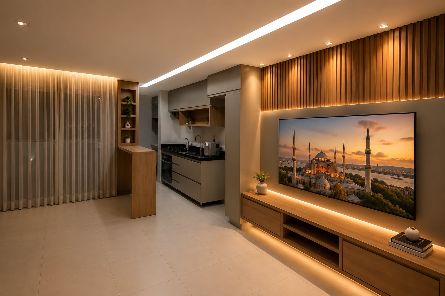 Áreas de convivência — projeto 6 da Marcenaria Quatro Irmãos